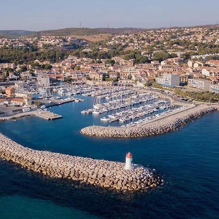 Sea, Sweet & Sun - Vue Sur Mer - T3 - Plage Commerce Et Port A Pieds Sausset-les-Pins Luaran gambar